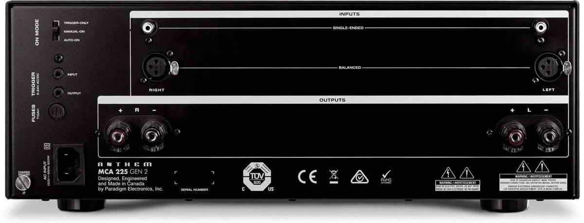 Anthem MCA 225 v2 Amplis de puissance