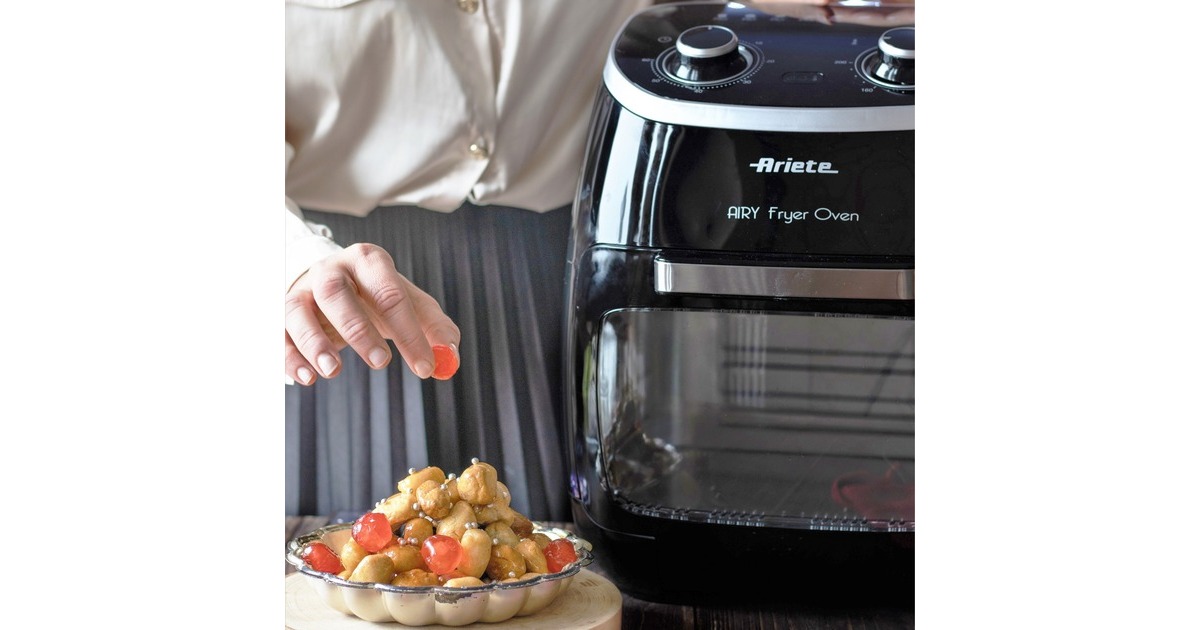 ArieteAiry fryer Oven 4619/00 heteluchtfriteuse  (Zwart, 11 liter)