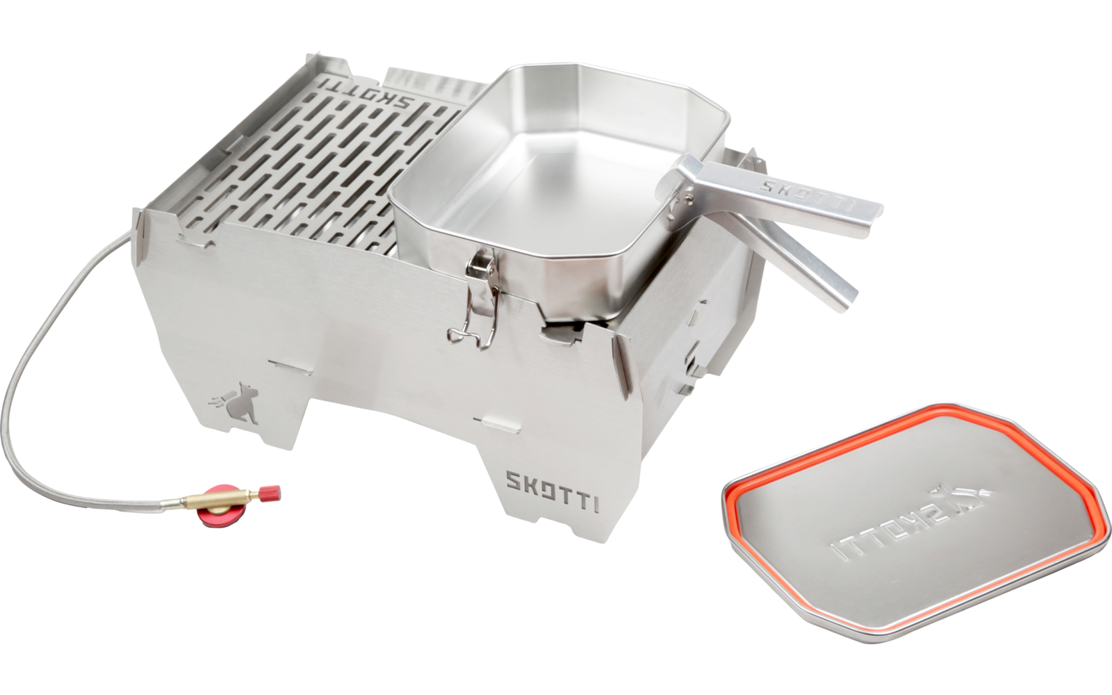 Skotti Multifunktionsbox Boks für Skotti Grill inklusive Hebezange 1 Liter