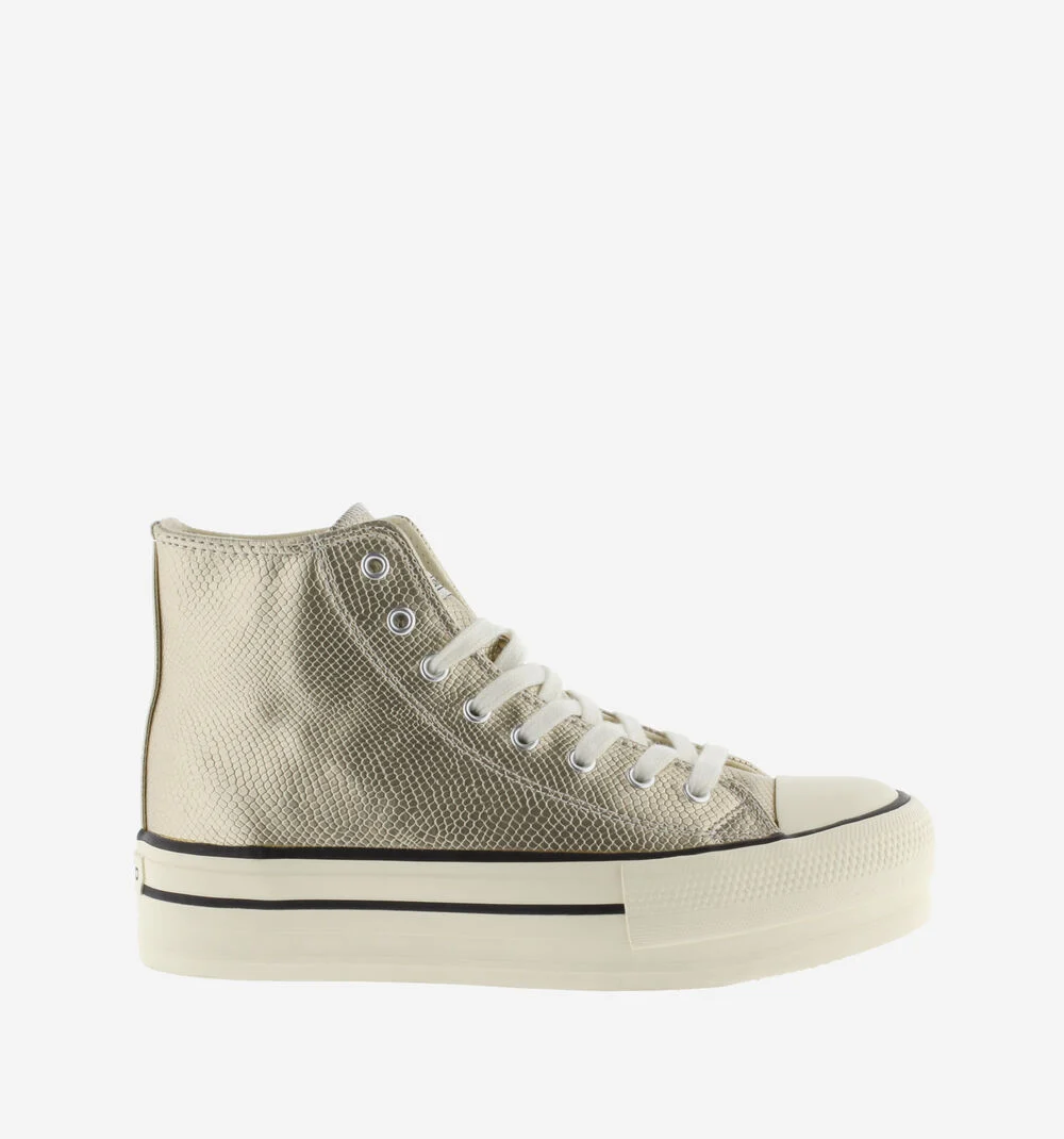 TRIBU DOBLE METAL MID BOOTPLATINO