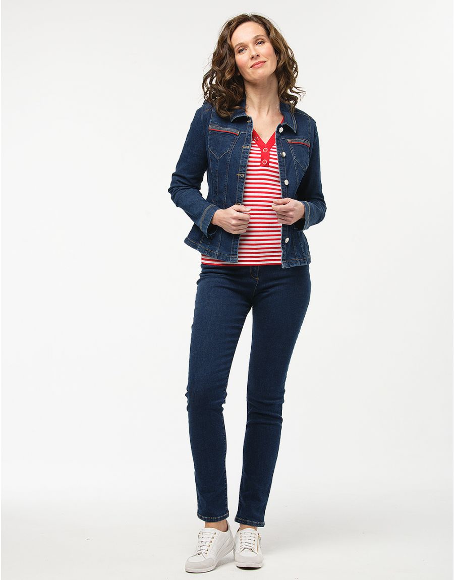Veste en jean brut coton