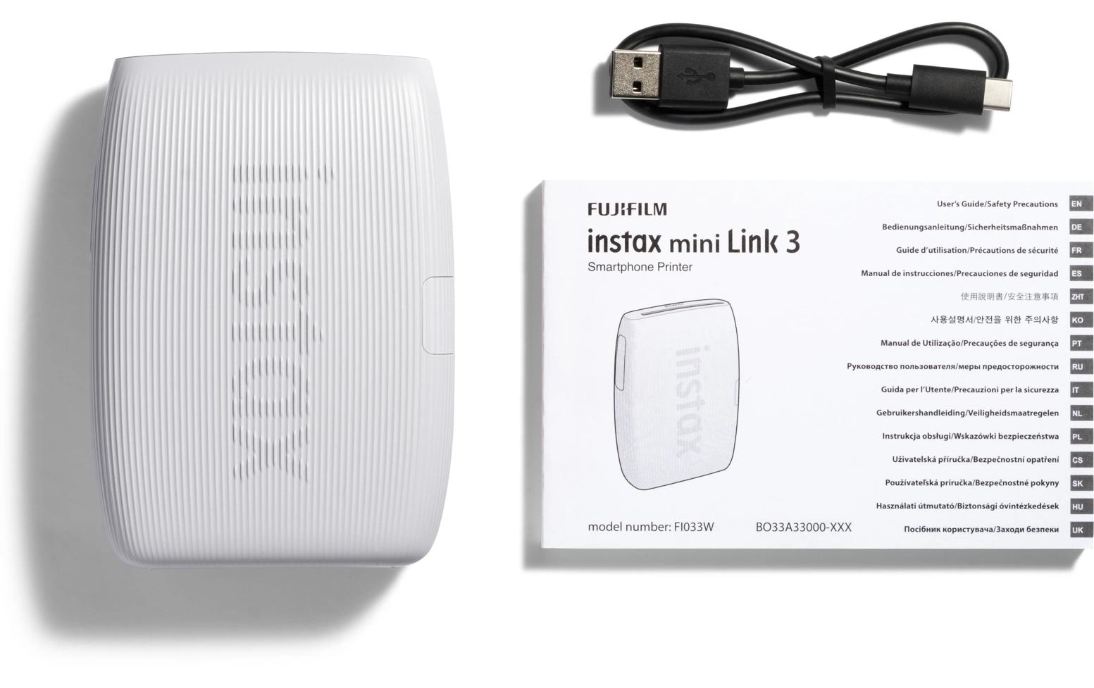Mobiler Drucker mini Link 3 Weiss<br>Smartphone-Drucker