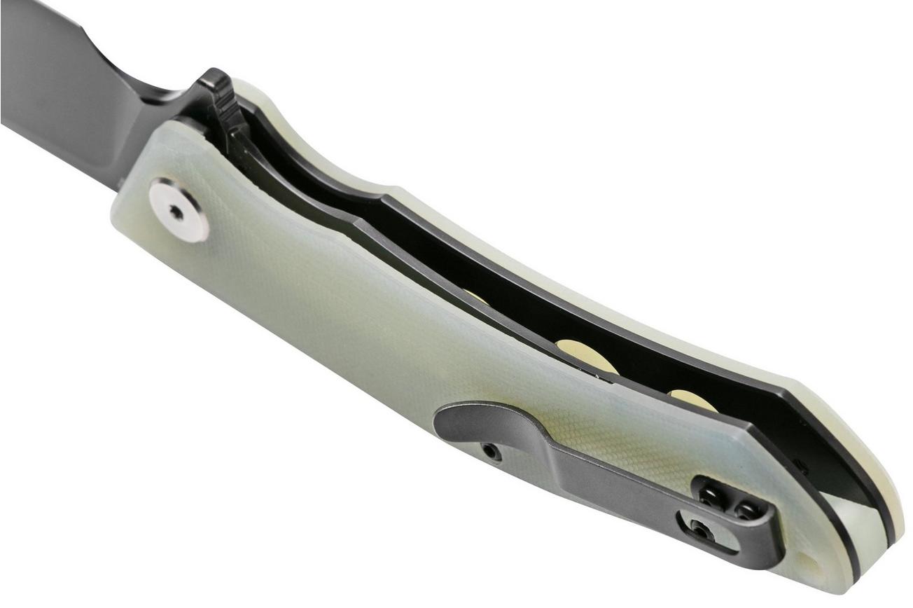 Bestech Cubis BG42E Stonewashed & Satin, Jade G10, zakmes