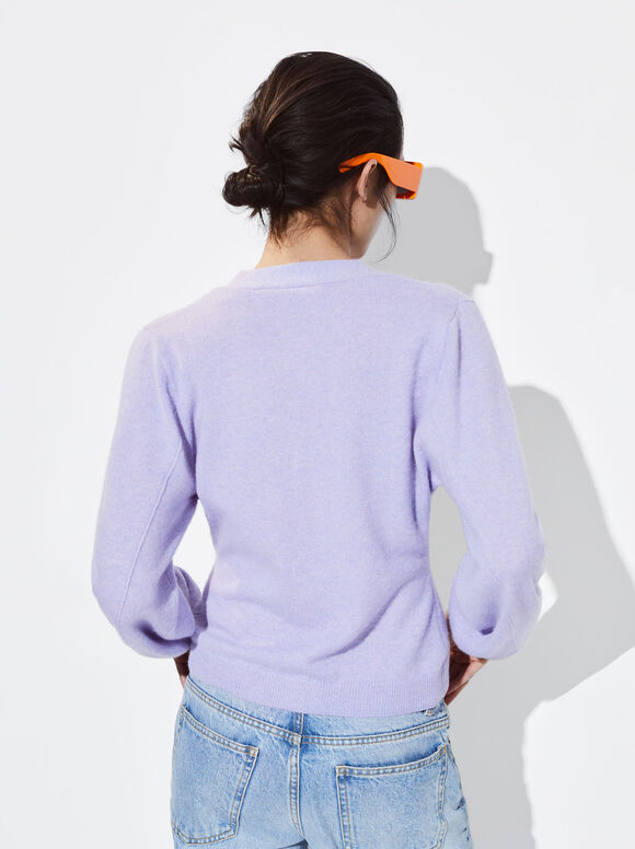 Cardigã de cashmere - Violeta
