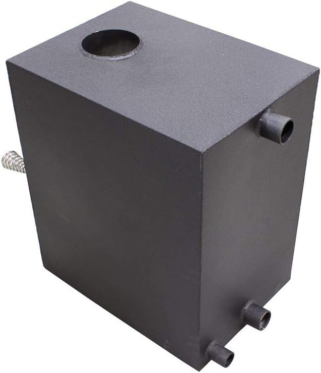 bambus-discount.com Hot Tub 180cm Set montiert mit Holzofen und Polyethylen Wanne schwarz marmoriert für Urlaub zu Hause