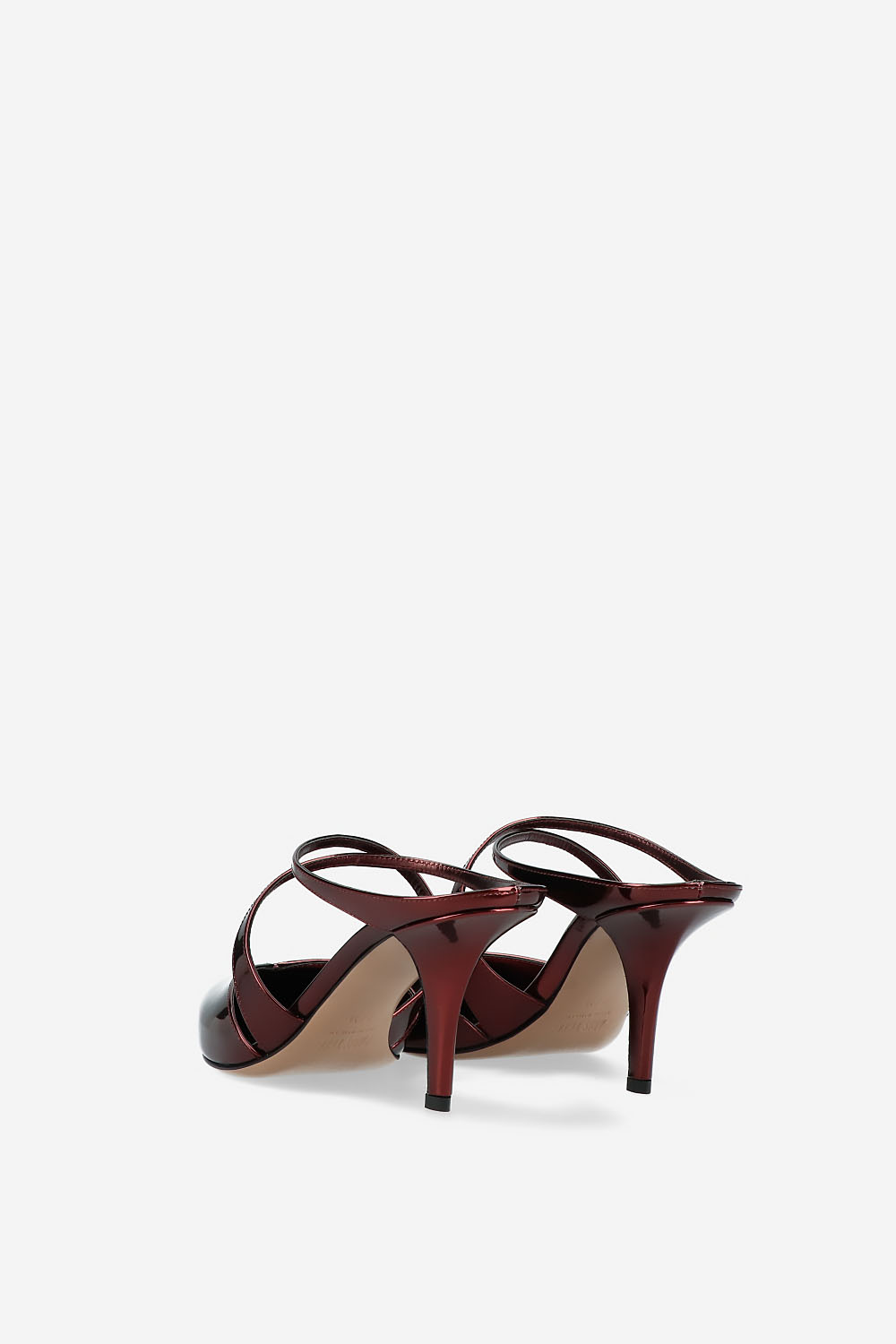 Laila 75 mirror leather mules