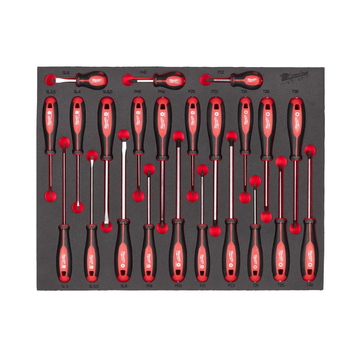 Milwaukee TOOLGUARD™ Gevulde stalen gereedschapswagen rood 78cm EU premium uitvoering 246-delig - 4932493817