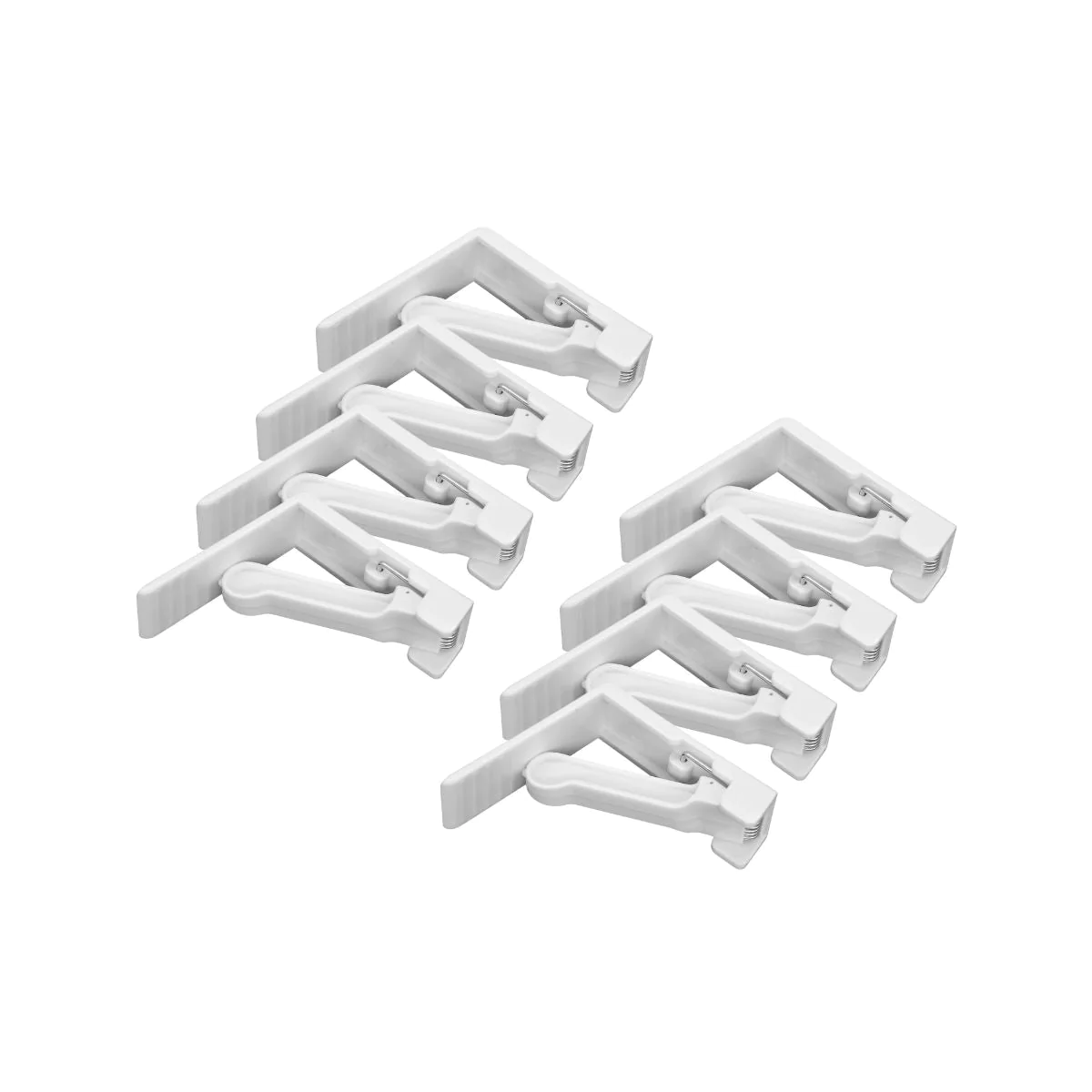 Lot de 8 pinces à nappe avec ressort Fackelmann Tecno Fackelmann