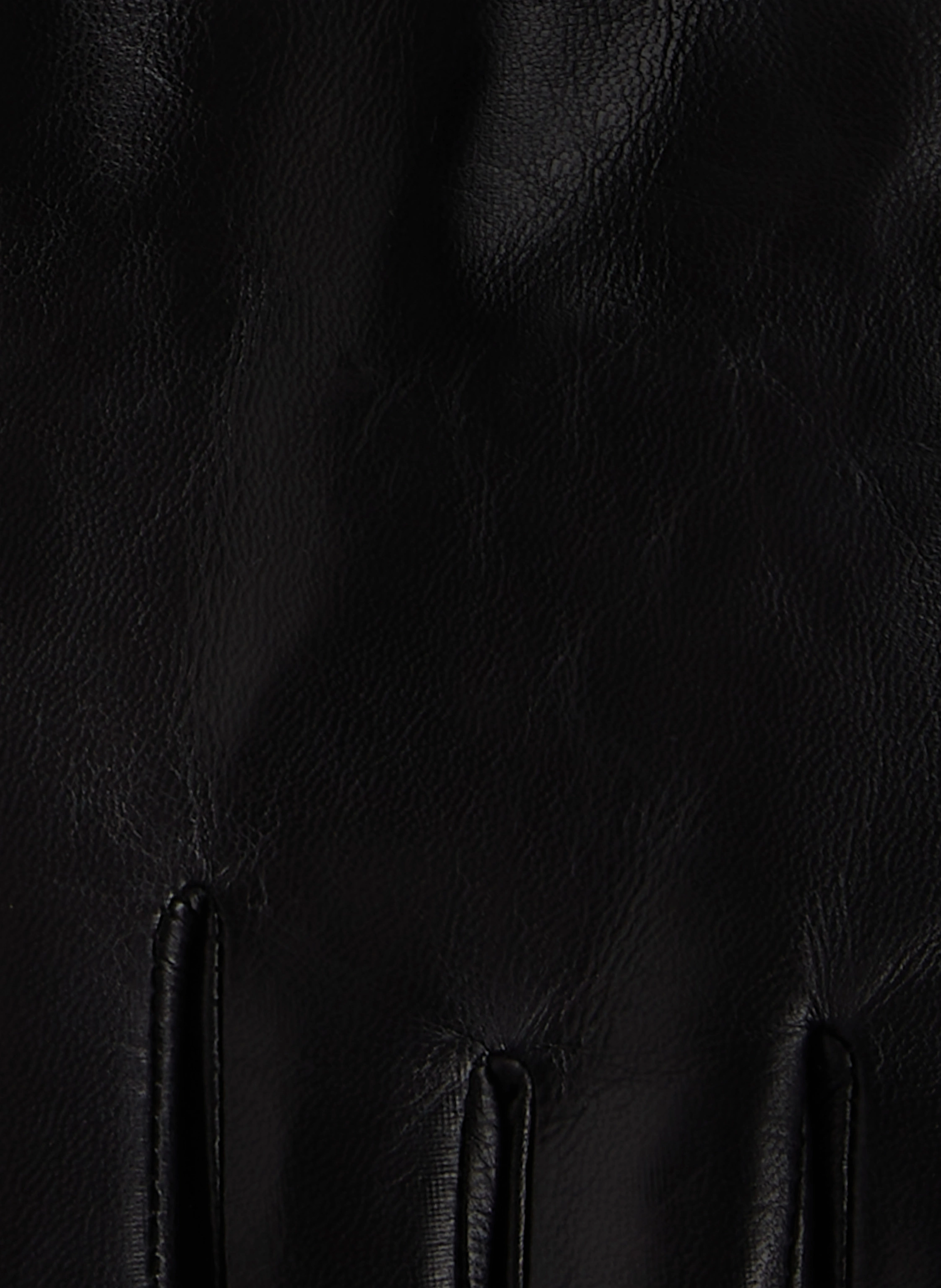 KARL LAGERFELD K/AUTOGRAPH LEATHER GLOVES
