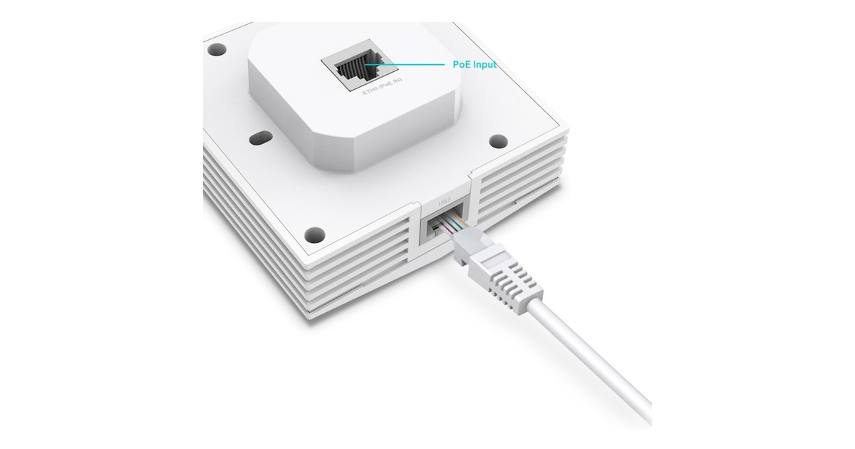 TP-LinkEAP650-Wall AX3000 Wall Plate WiFi 6 access point  (Wit)