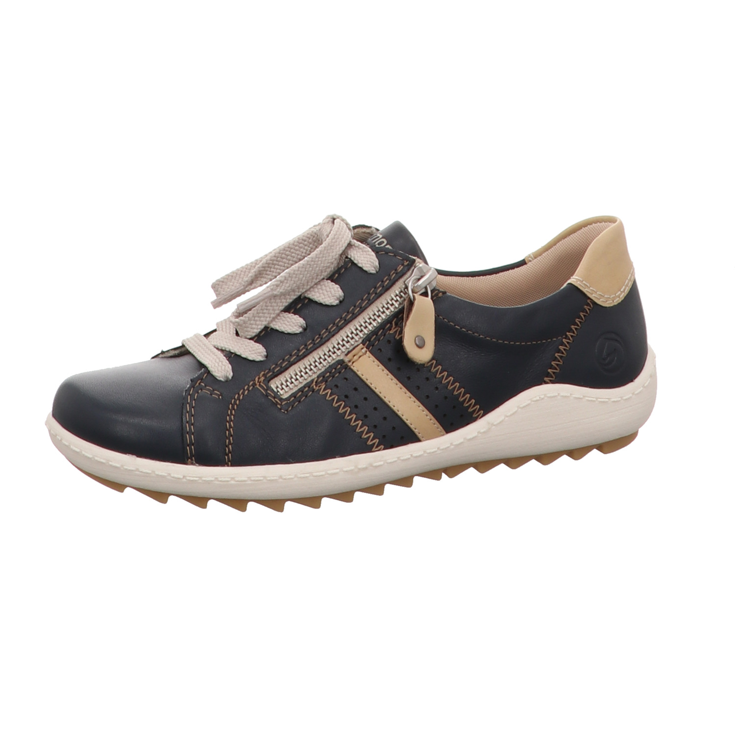 Remonte Schnürhalbschuh blau