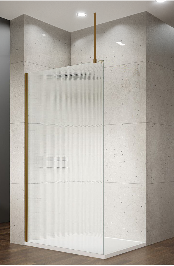 Saniclear Redro stabilisatiestang 120cm voor plafondbevestiging verouderd messing