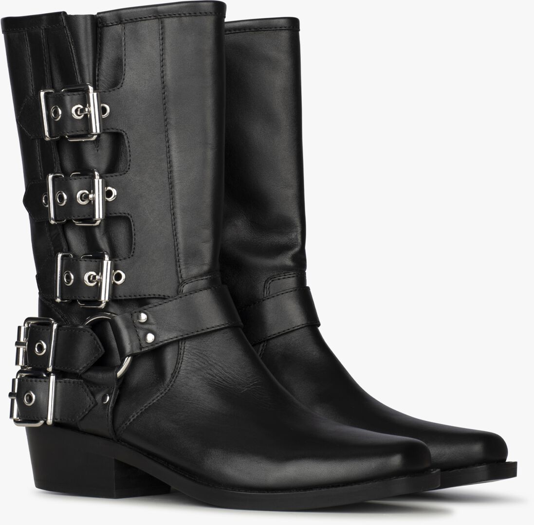 PS POELMAN zwarte ps poelman biker boots sidonia