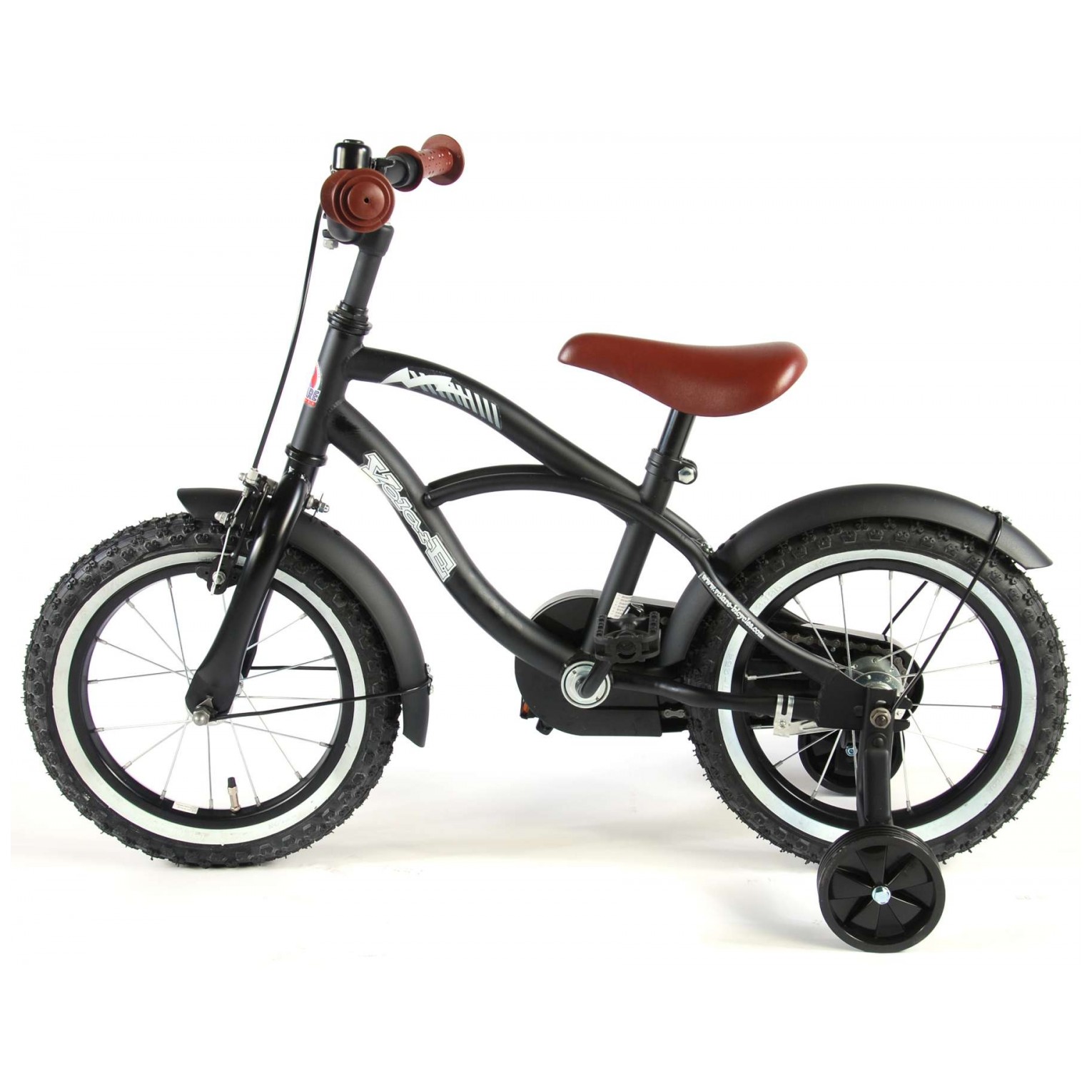 Volare Black Cruiser Fiets - 14 inch - Zwart