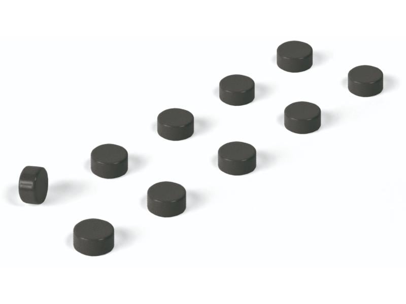Trendform Haftmagnet Steely Schwarz, 10 Stück Magnet-Set