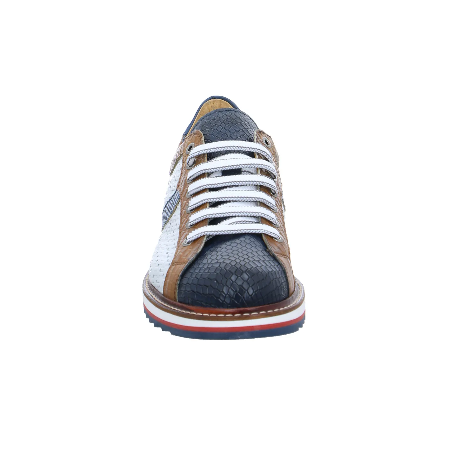 EXTON Halbschuhe Sneaker Blau Leder