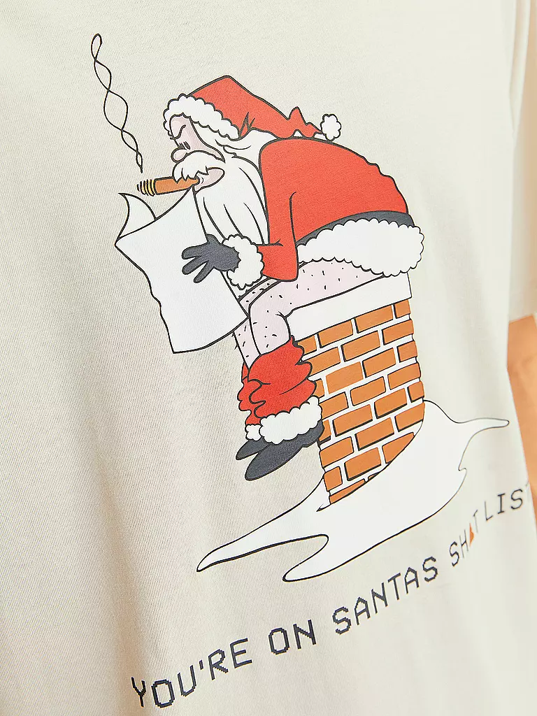 JACK & JONES T-Shirt JJXMAS weiss