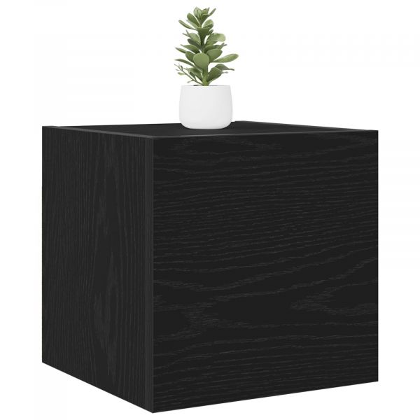 vidaXL Armário de TV Carvalho Preto Madeira Engenheirada 30,5 X 30 X 30 cm - 872998421