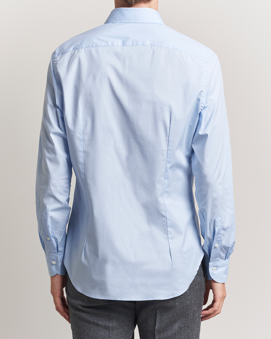 Canali Slim Fit Cotton/Stretch Shirt Light Blue