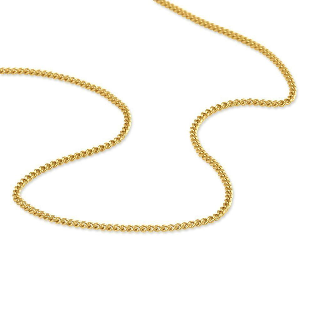 Chaîne Ixia Maille Gourmette Diamantee Or Jaune