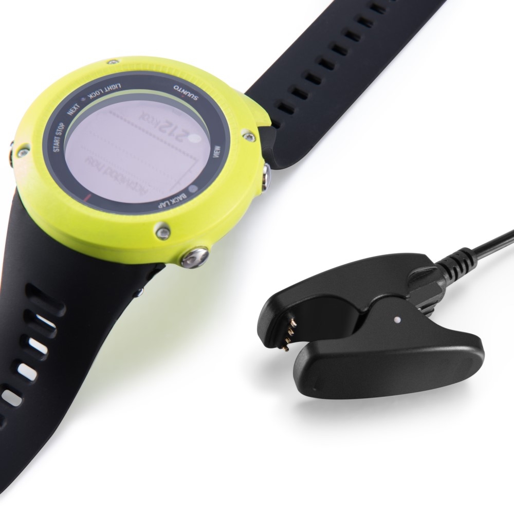 (1m) Suunto Ambit 3 / 2 / 1 / Spartan Trainer / 3 Fitness / Kailash / Traverse USB Ladegerät Clip Dockingstation - Schwarz