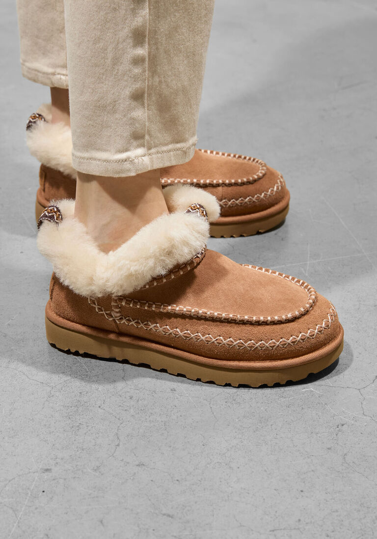 bruine ugg vachtlaarzen classic ultra mini alpine
