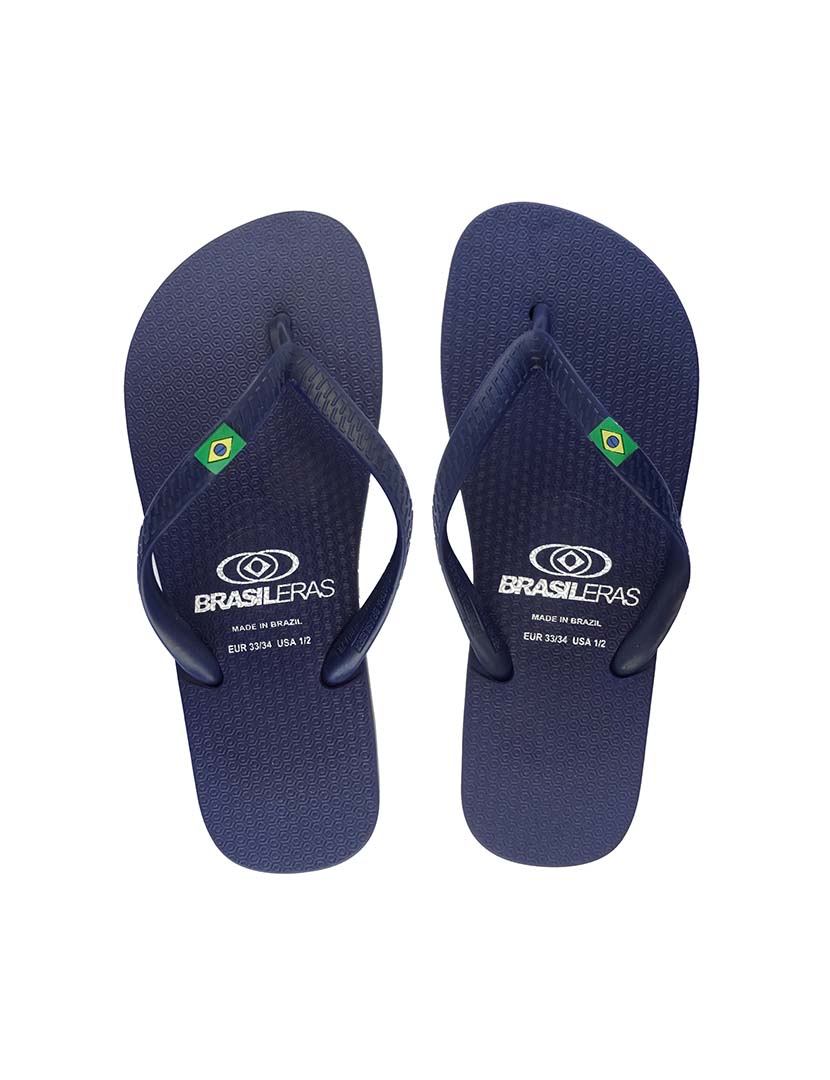 Classic Brazil NL Children's Slippers Blue
