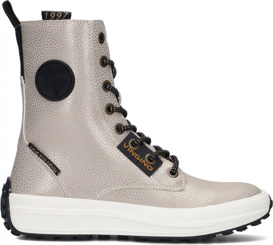 Vingino Rebecca Hi Veterboots Laarzen Met Veters Meisjes Goud