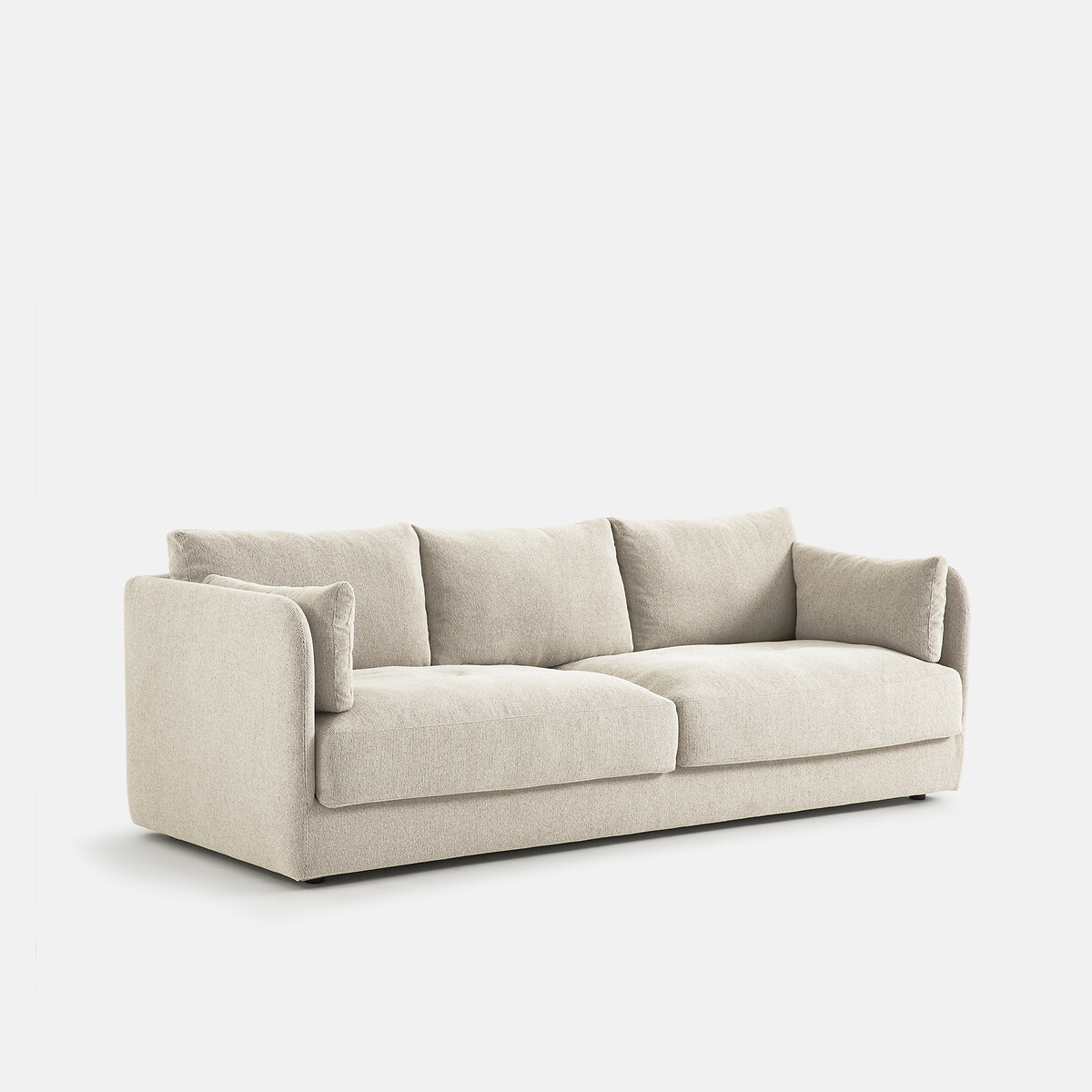 LA REDOUTE INTERIEURS<br>3 ou 4 lugares, tecido textura mesclado, Carmel