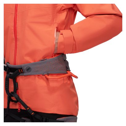 Veste Imperméable Femme Mammut Crater Iv Hooded Orange