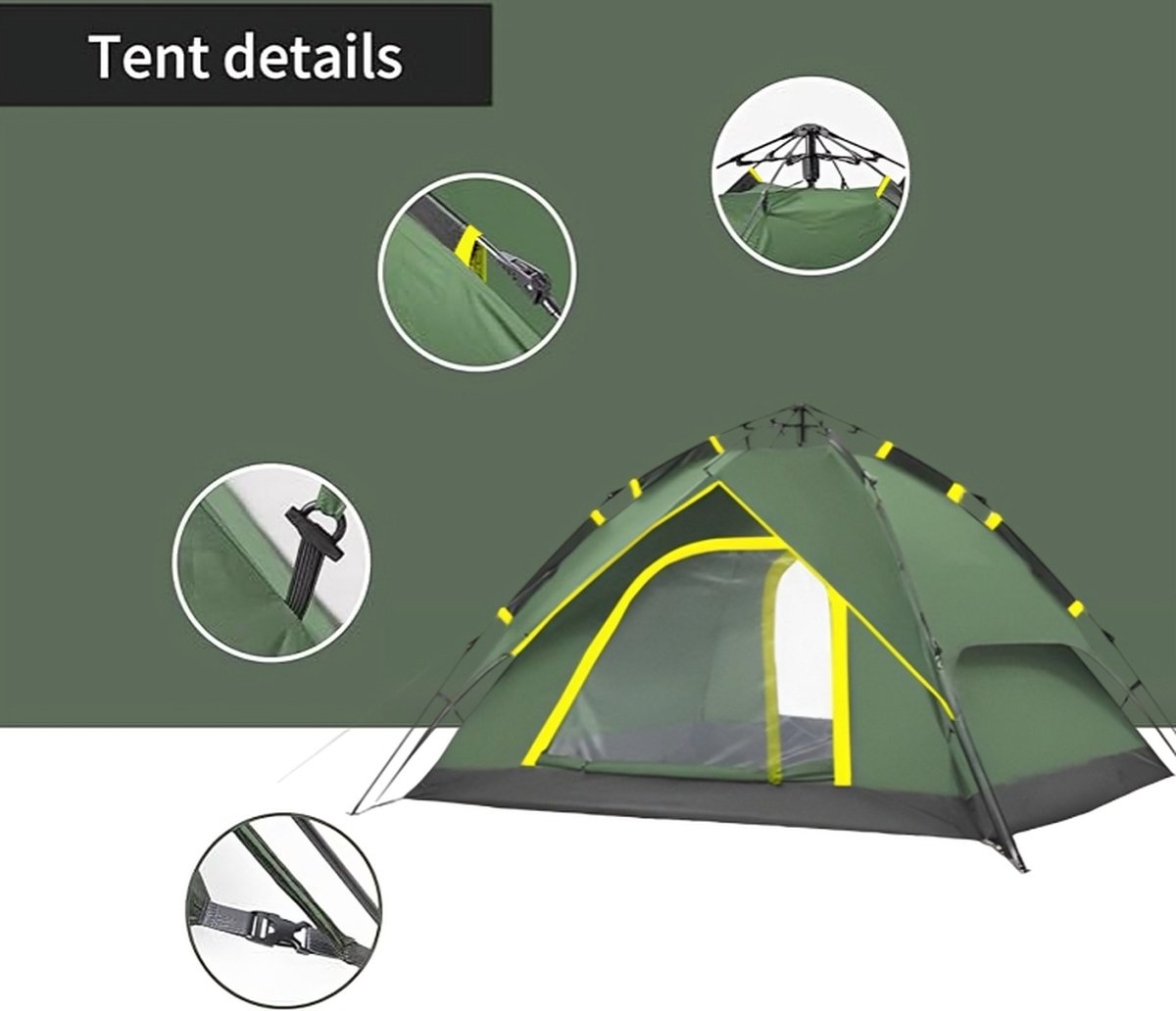 Campingwise paraplu-tent - Green