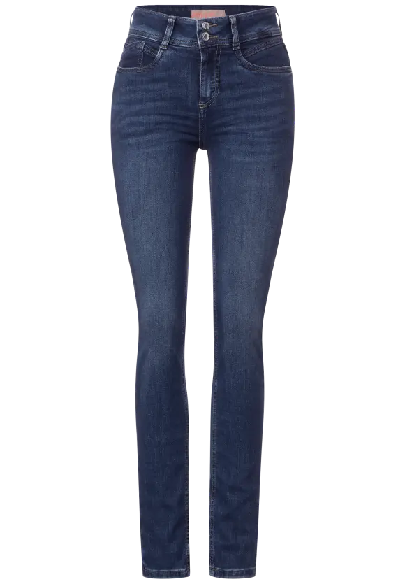 Slim Fit indigo Jeans - brilliant indigo random wash