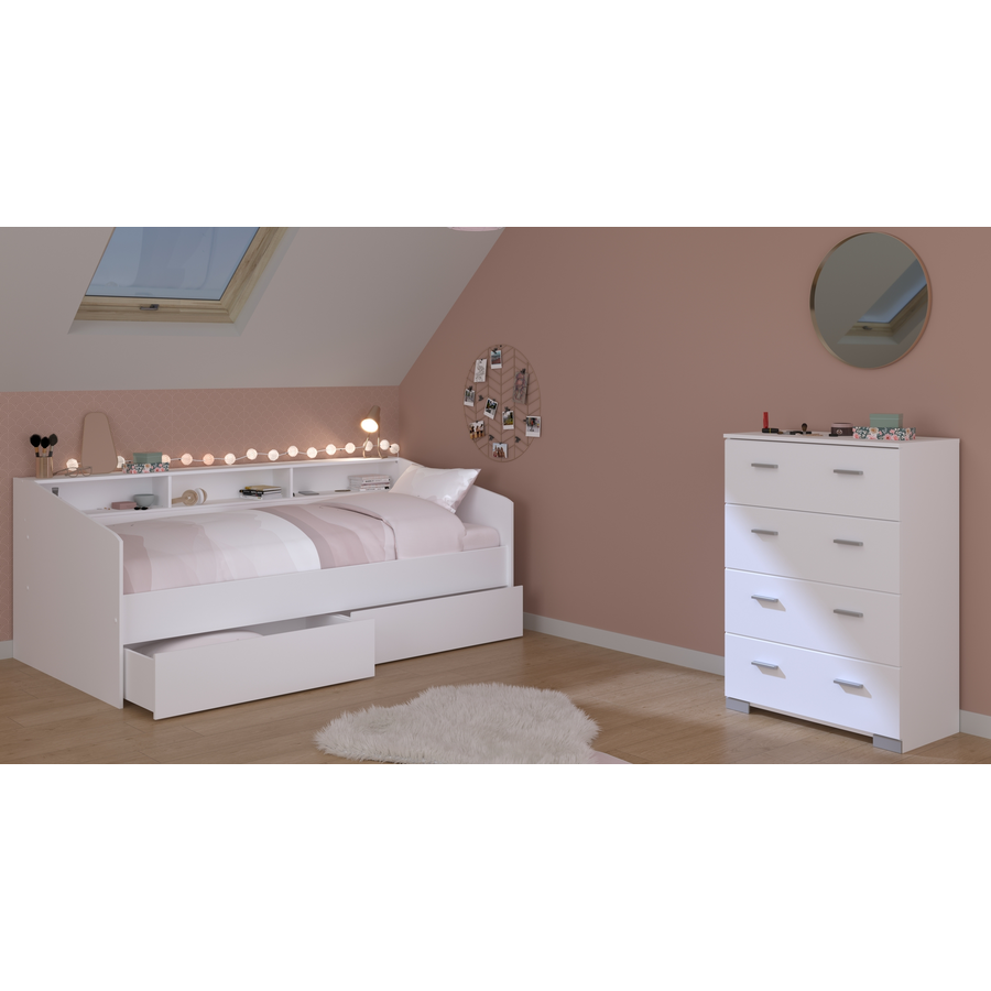 Parisot Kinderzimmer 3-tlg. Sleep 45 Weiß Weiß