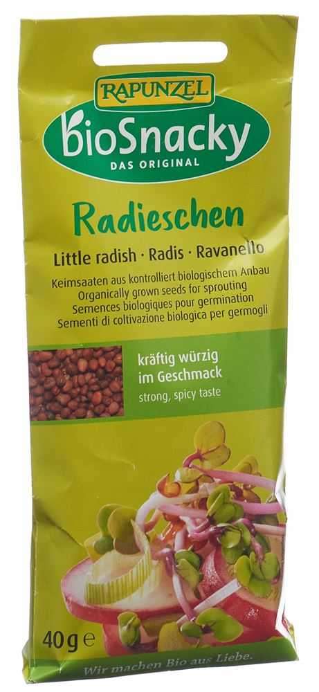 BIOSNACKY Radieschen<br>40 g, Beutel
