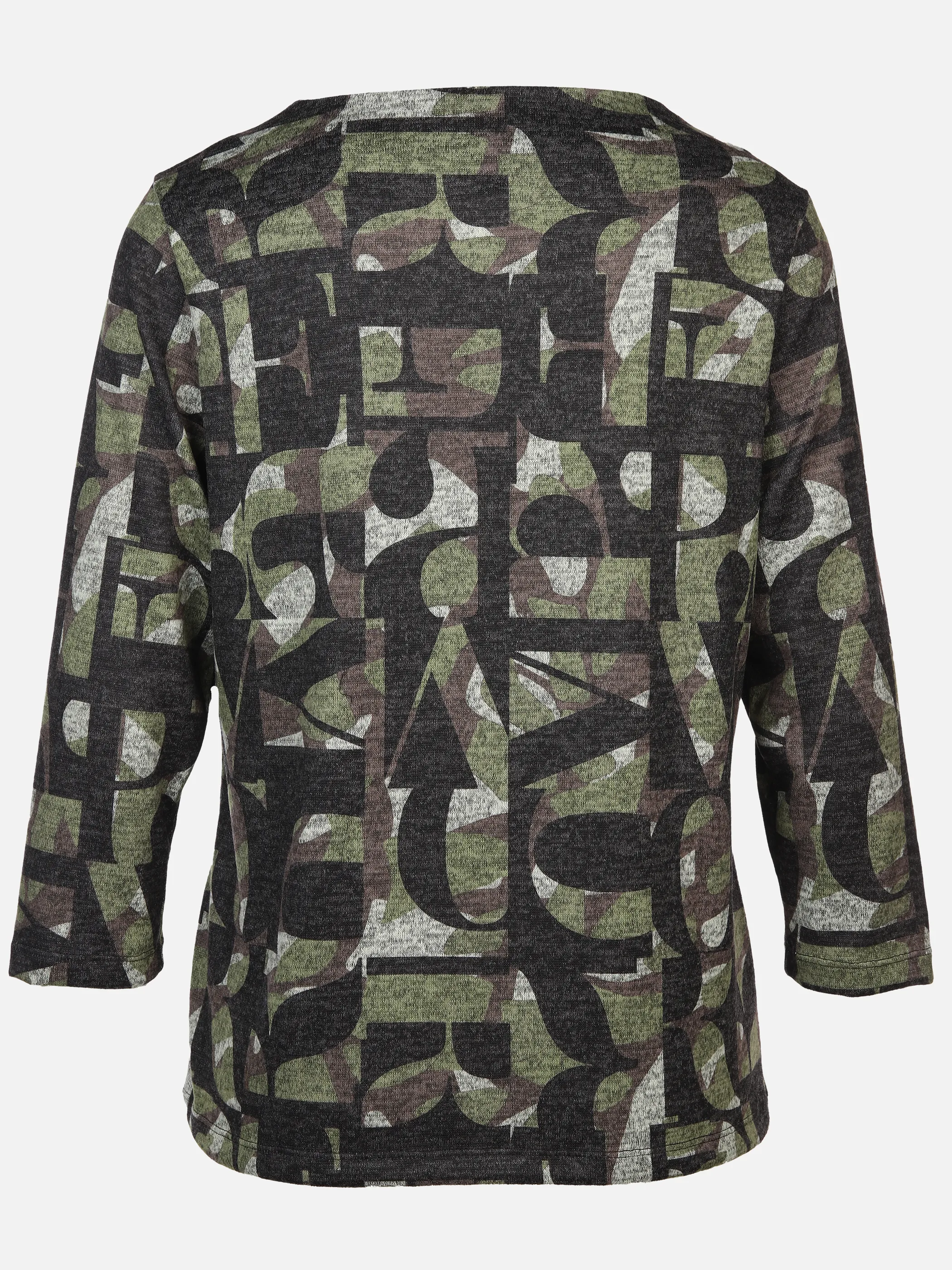 Damen Flauschshirt mit Kelchkragen