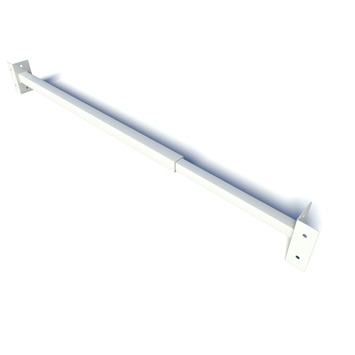 SecuBar barrièrestang Single SKG 2-sterren RAL 9010 Wit 60-100 cm