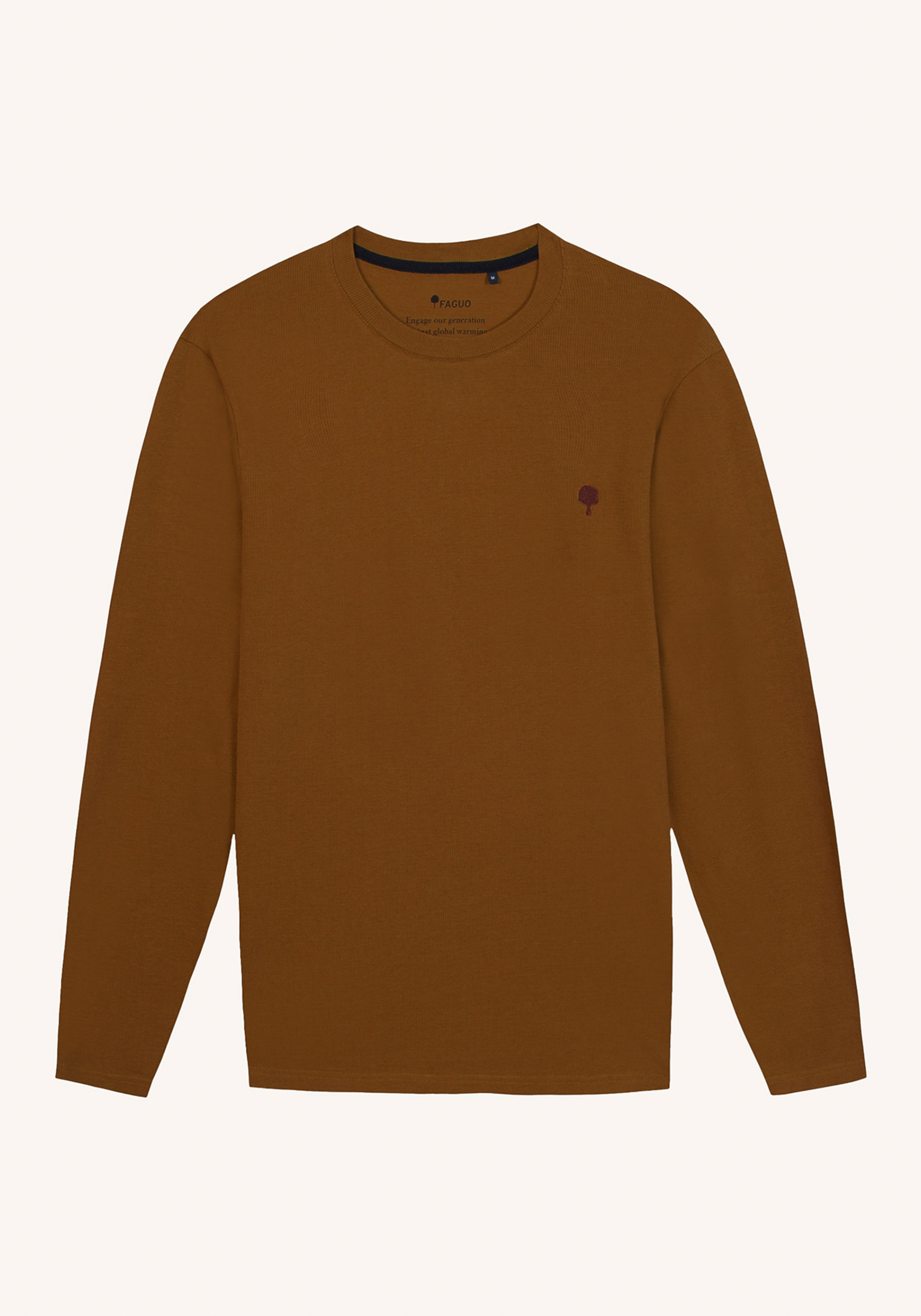 Faguo Langarmshirt Bailly Knit Rust