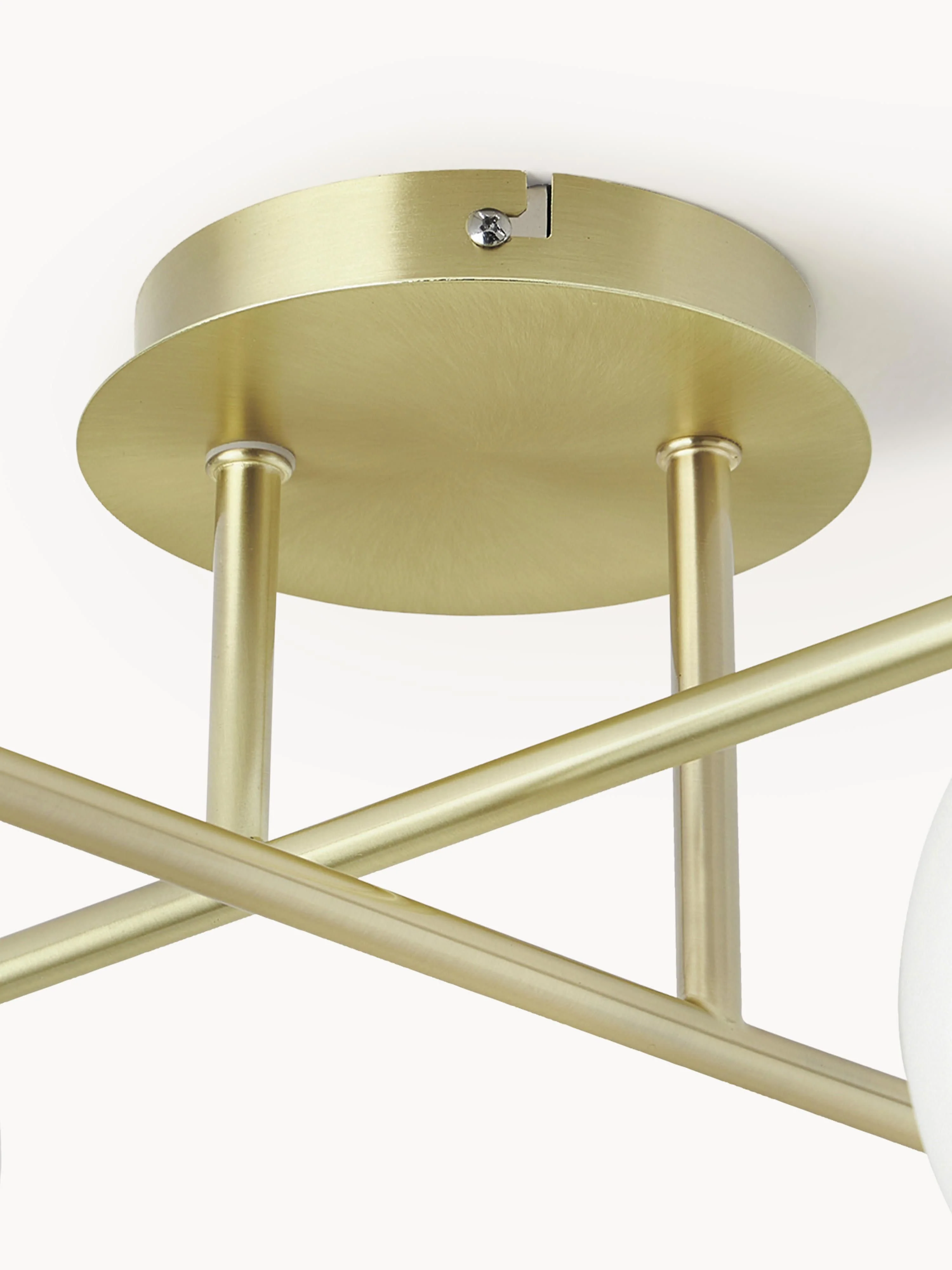 Plafondlamp Atlanta van opaalglas