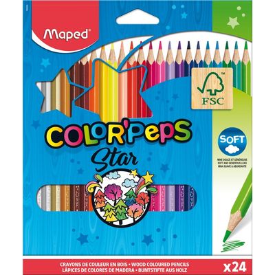 Maped Color'Peps - 24 Crayons de couleur