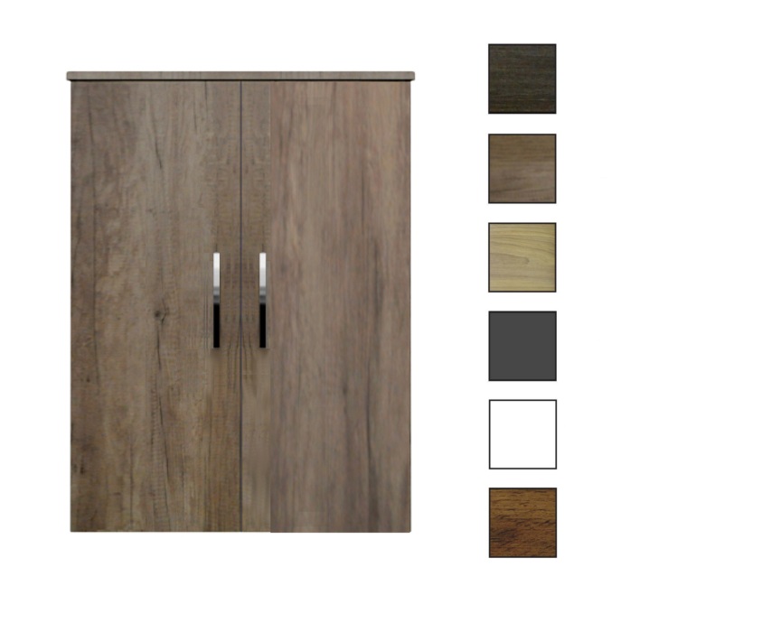Sanicare kolomkast met chromen greep 67x90x32cm belluno