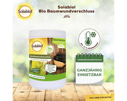Solabiol Bio Tree Wound Sealant, geschikt voor biologische landbouw, 100% natuurlijke ingrediënten, 1 kg