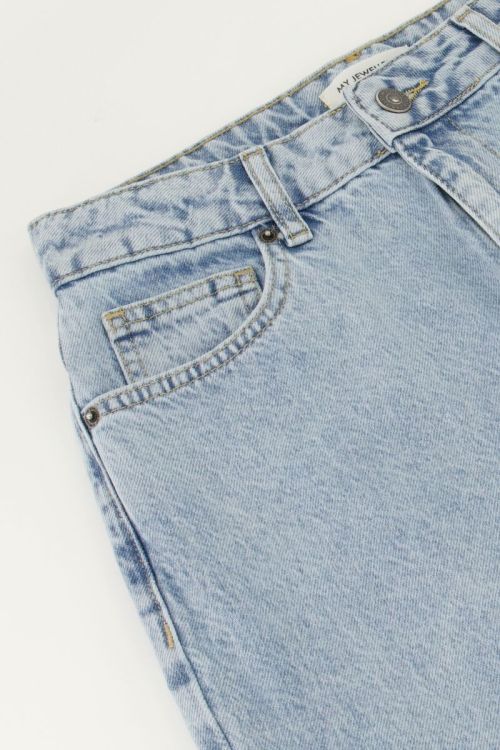 Lichtblauwe classic wide leg jeans