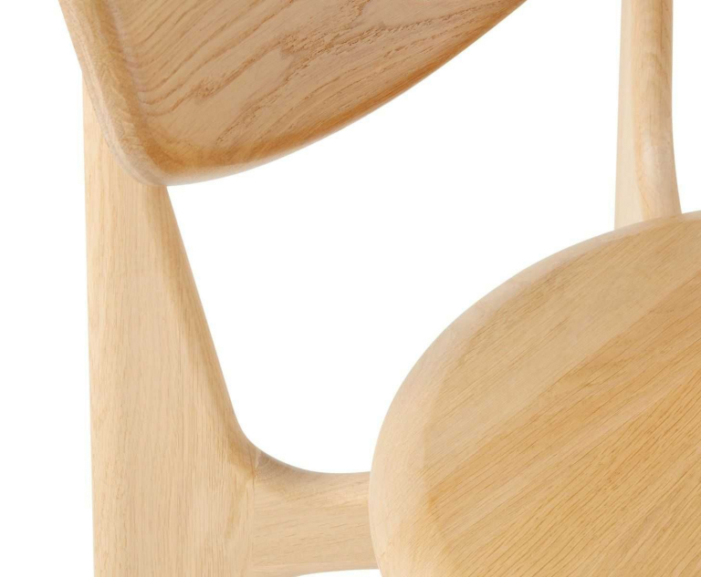Tom Dixon Slab Side chair stoel naturel