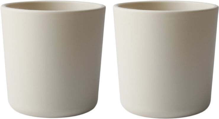 Mushie Mushie kopper i 2-pak - Ivory Ivory