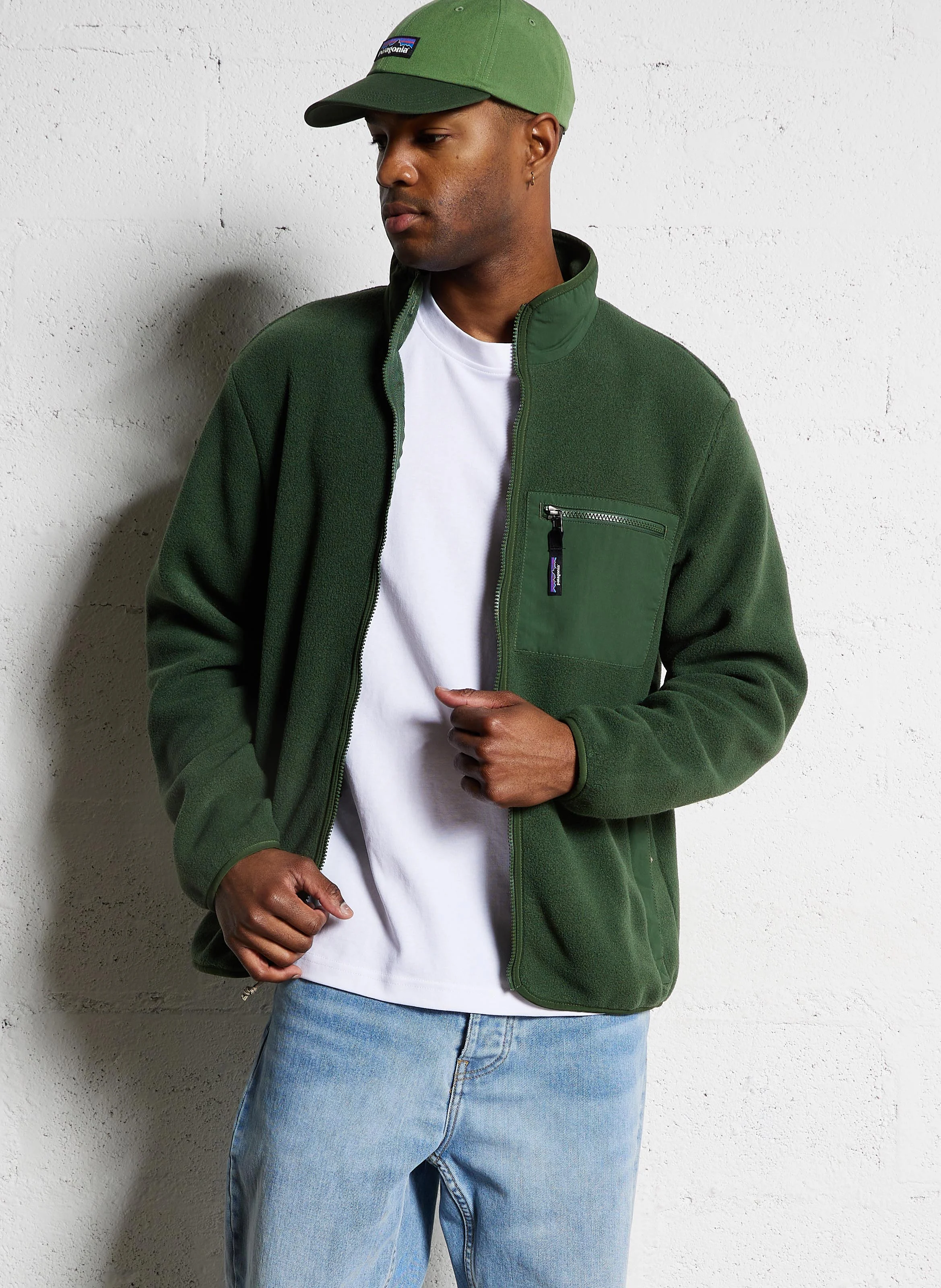 M'S SYNCH - Veste zippée en polaire | Vert