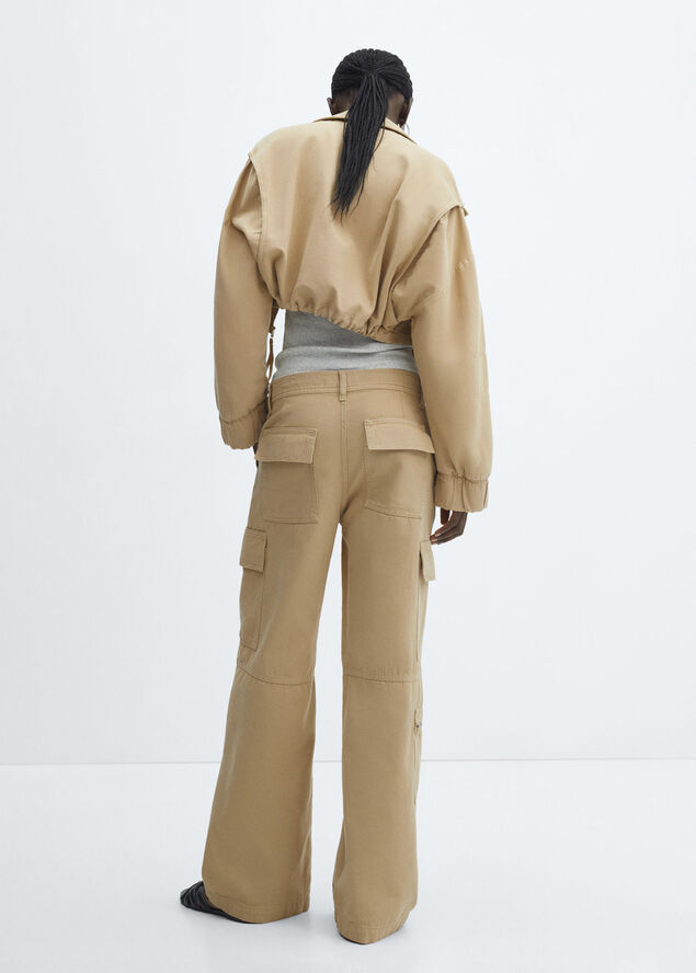 MANGO Pocket cargo pants Medium brown