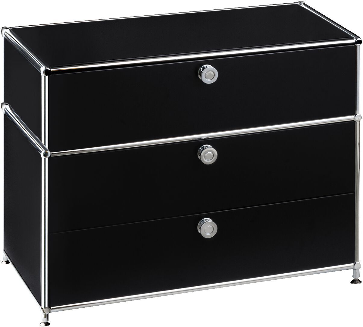 FLEXCUBE Regal - Schwarz / B: 77.5 cm x T: 40.0 cm x H: 62.5 cm