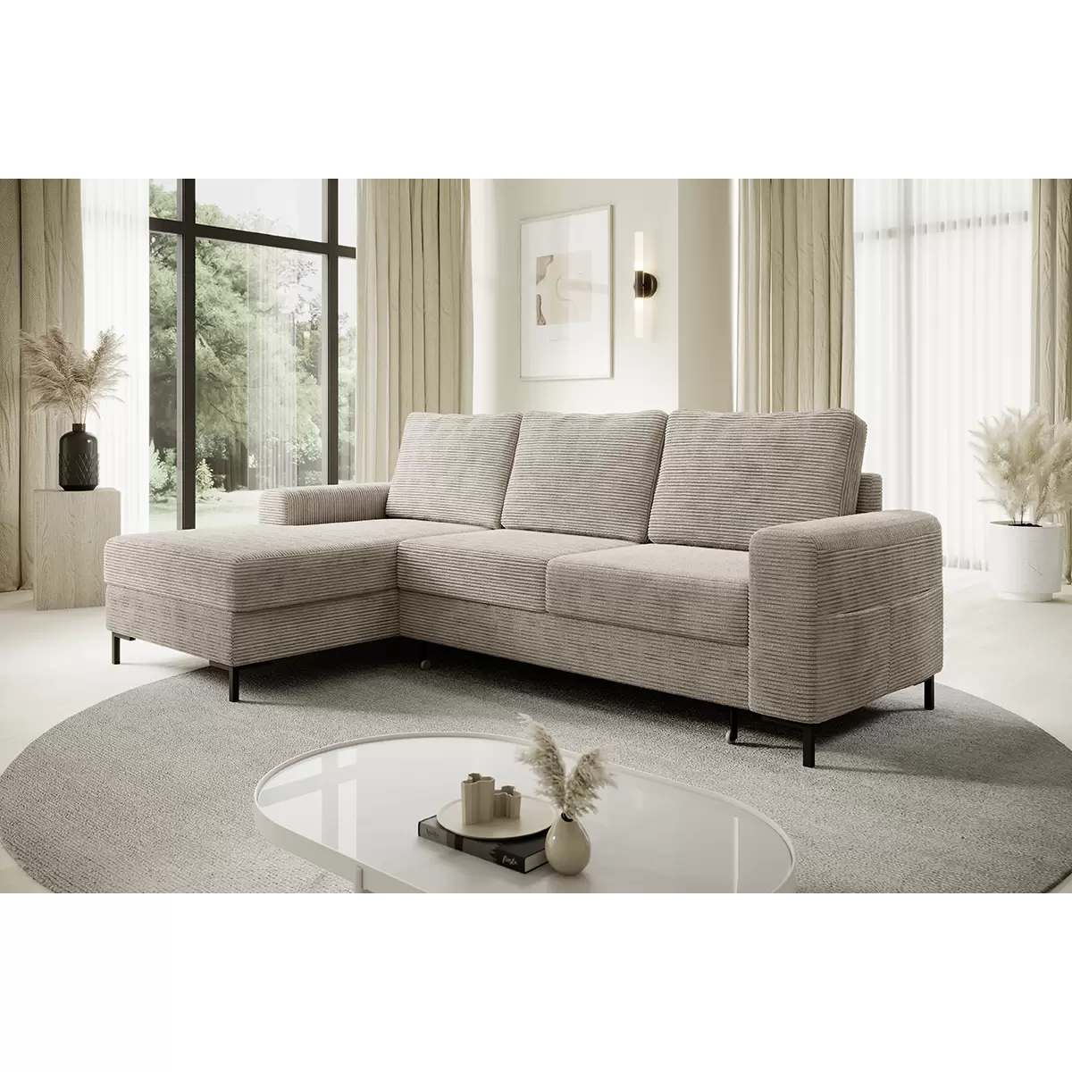 Ecksofa Lilly 200x135 Grau