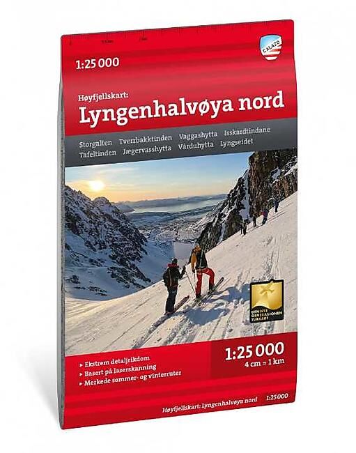 LYNGENHALVOYA NORD HOYFJELLSKART