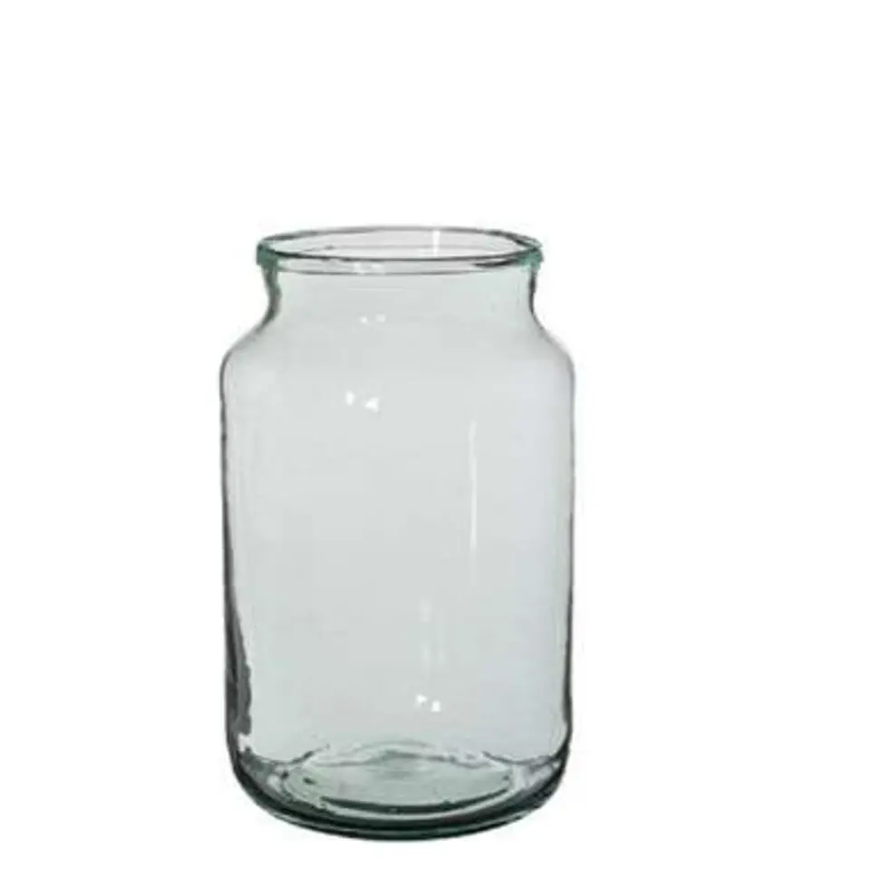 Mica Decorations Vaas cilinder - transparant - glas - 18 x 30 cm